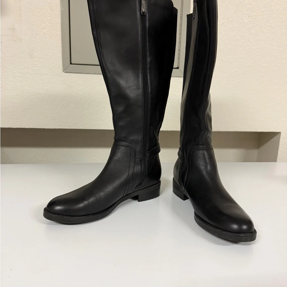 Blondo Black Over-the-Knee Leather‎ Boots